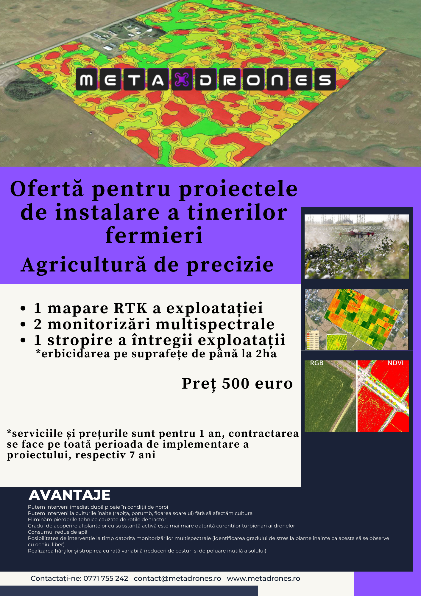 Ofertă Agricultură de Precizie pentru Măsura DR30 - Sprijin pentru Instalarea Tinerilor Fermieri - Zona Montană